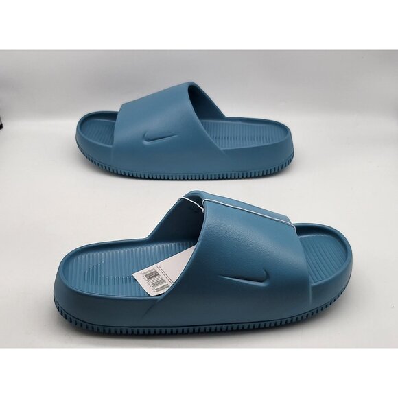 Nike Calm Slide Shoes Mens Size 9 Smokey Blue Slip On Rubber Sandals FD4116 005 - Picture 4 of 12